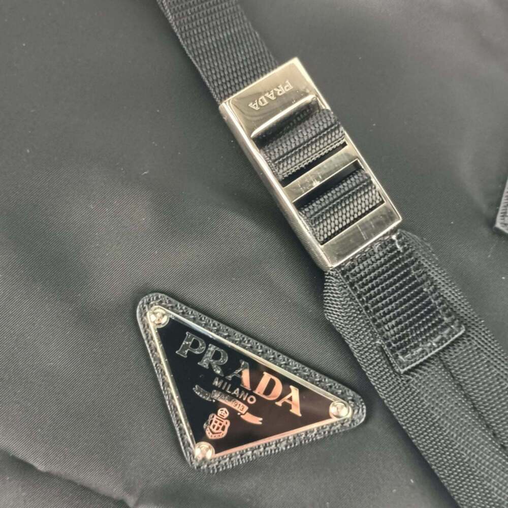 PRADA Black Leather Shoulder Bag - Picture 6 of 9